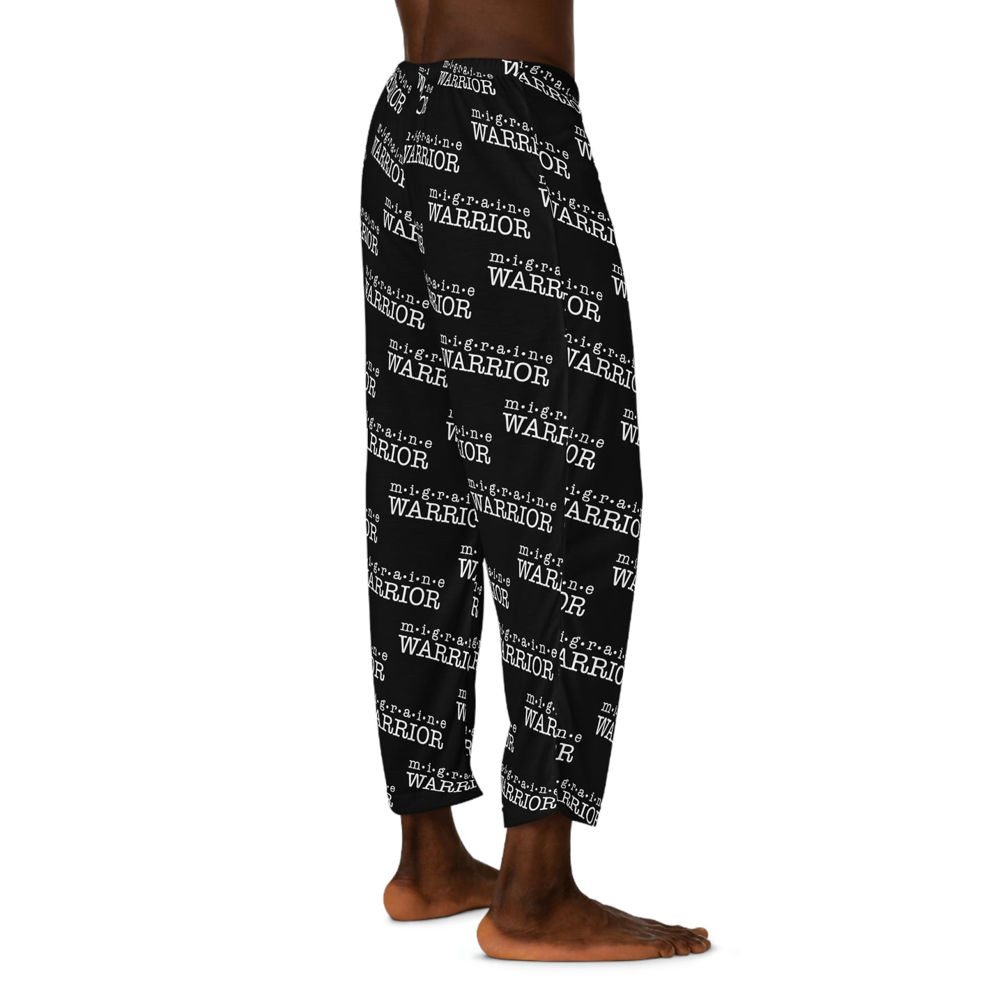 Migraine Warrior Men's Pajama Pants (Black & White)
