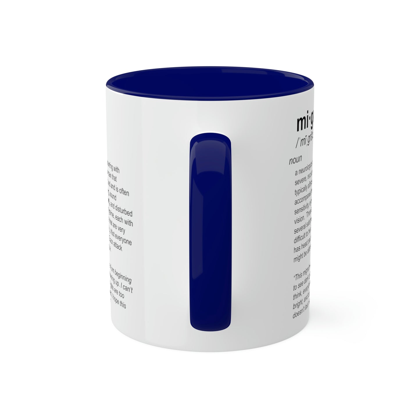 Migraine Definition Mug, 11oz