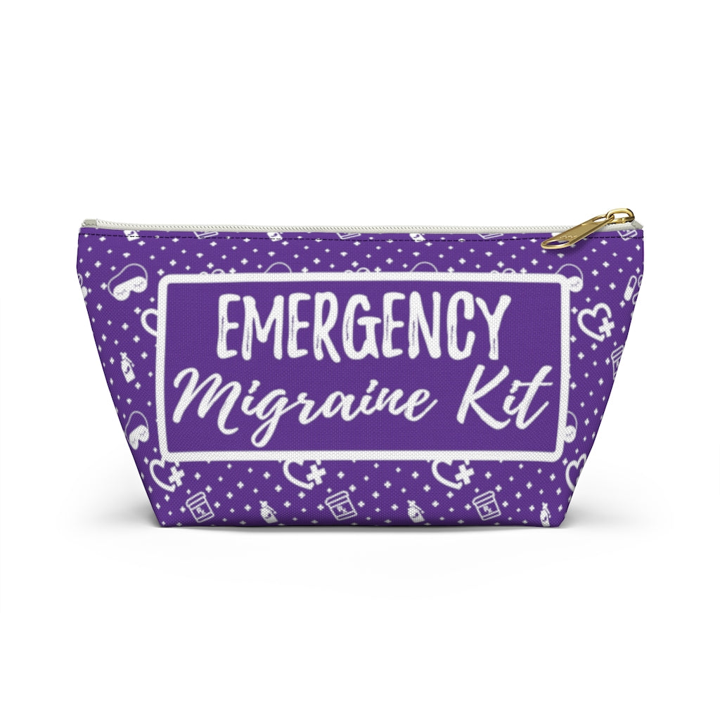 Emergency Migraine Kit Pouch (Grape) - Achy Smile Shop