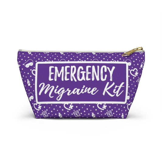 Emergency Migraine Kit Pouch (Grape) - Achy Smile Shop