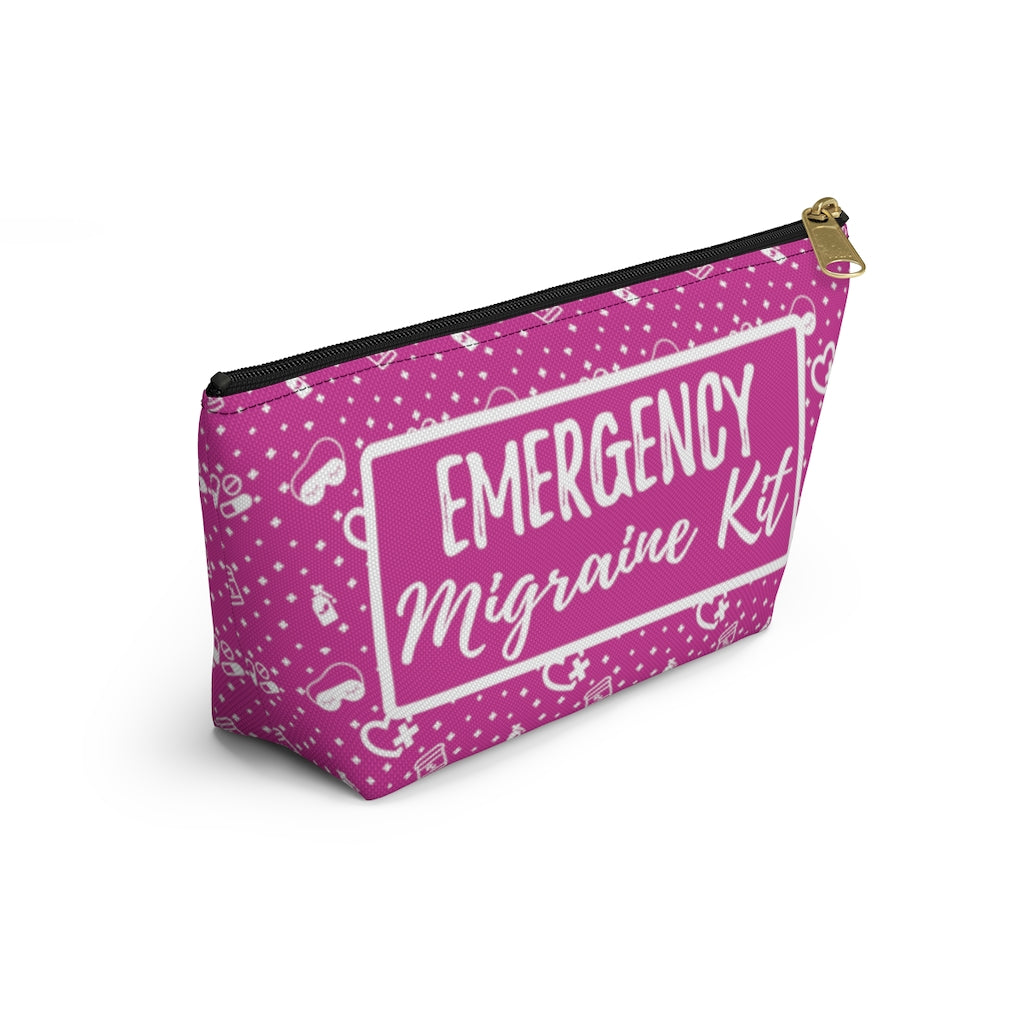 Emergency Migraine Kit Pouch (Bubble Gum) - Achy Smile Shop