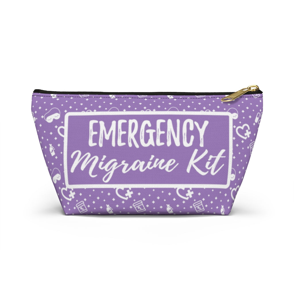 Emergency Migraine Kit Pouch (Lavender) - Achy Smile Shop