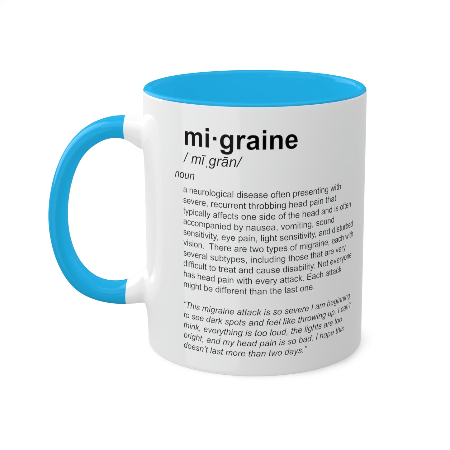 Migraine Definition Mug, 11oz