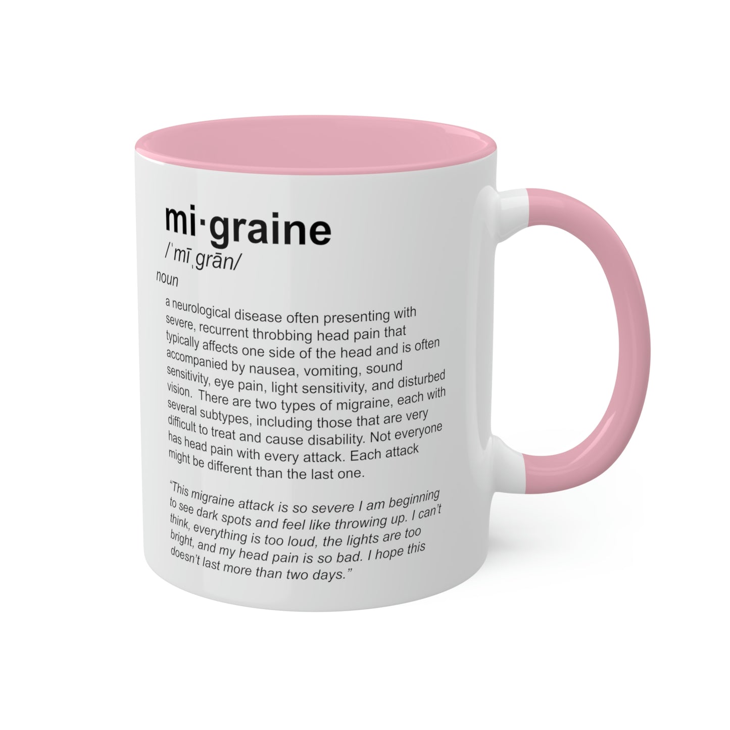 Migraine Definition Mug, 11oz