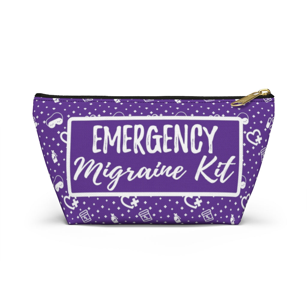 Emergency Migraine Kit Pouch (Grape) - Achy Smile Shop