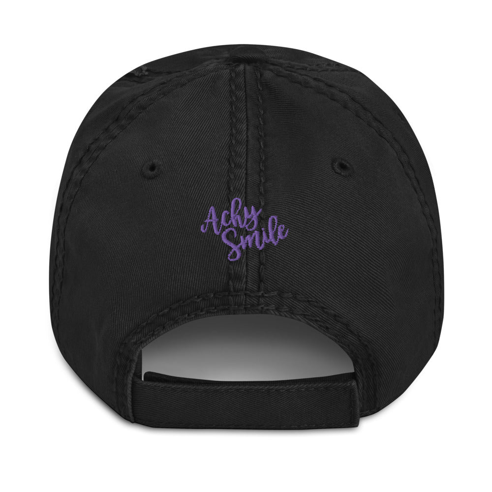 Hemiplegic Migraine Distressed Hat - Achy Smile Shop