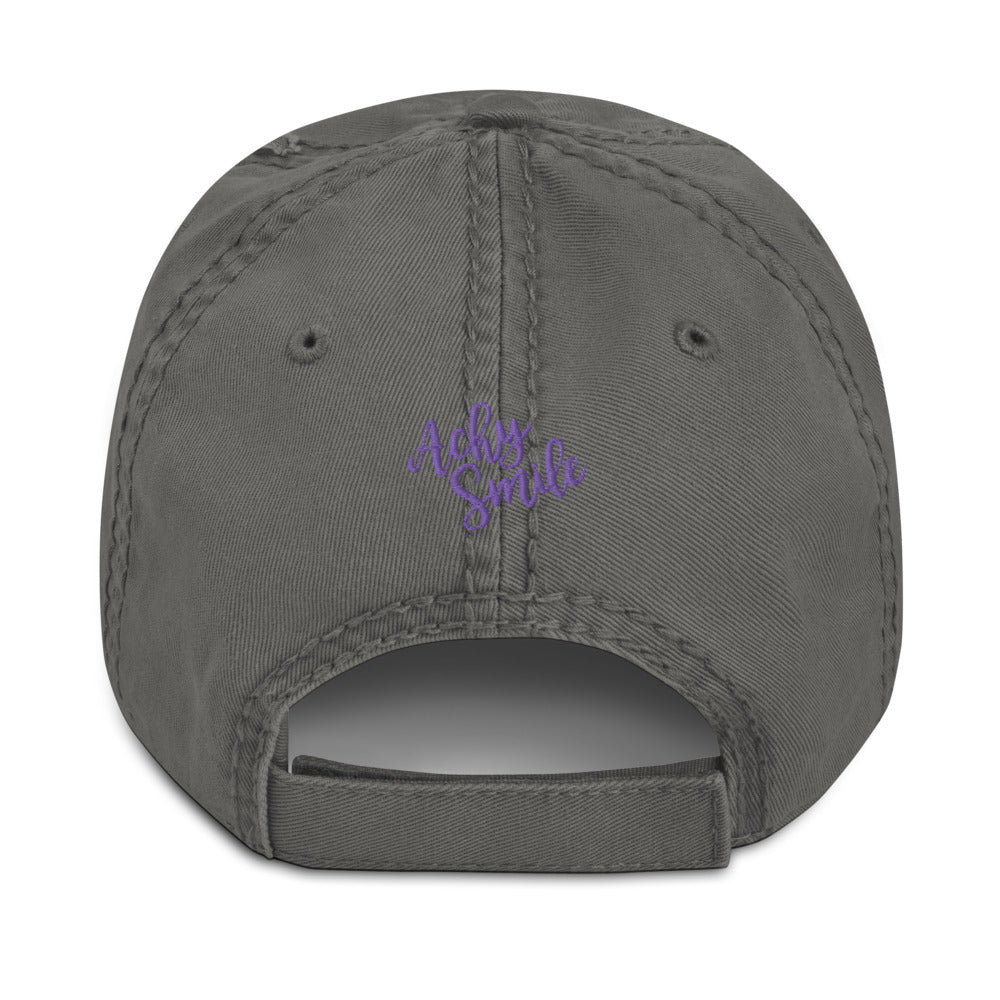 Hemiplegic Migraine Distressed Hat - Achy Smile Shop