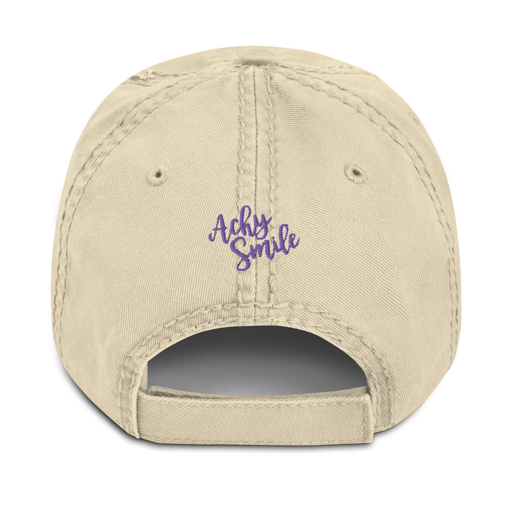 Hemiplegic Migraine Distressed Hat - Achy Smile Shop