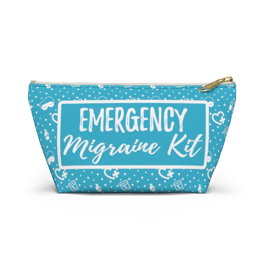 Emergency Migraine Kit Pouch (Sky) - Achy Smile Shop