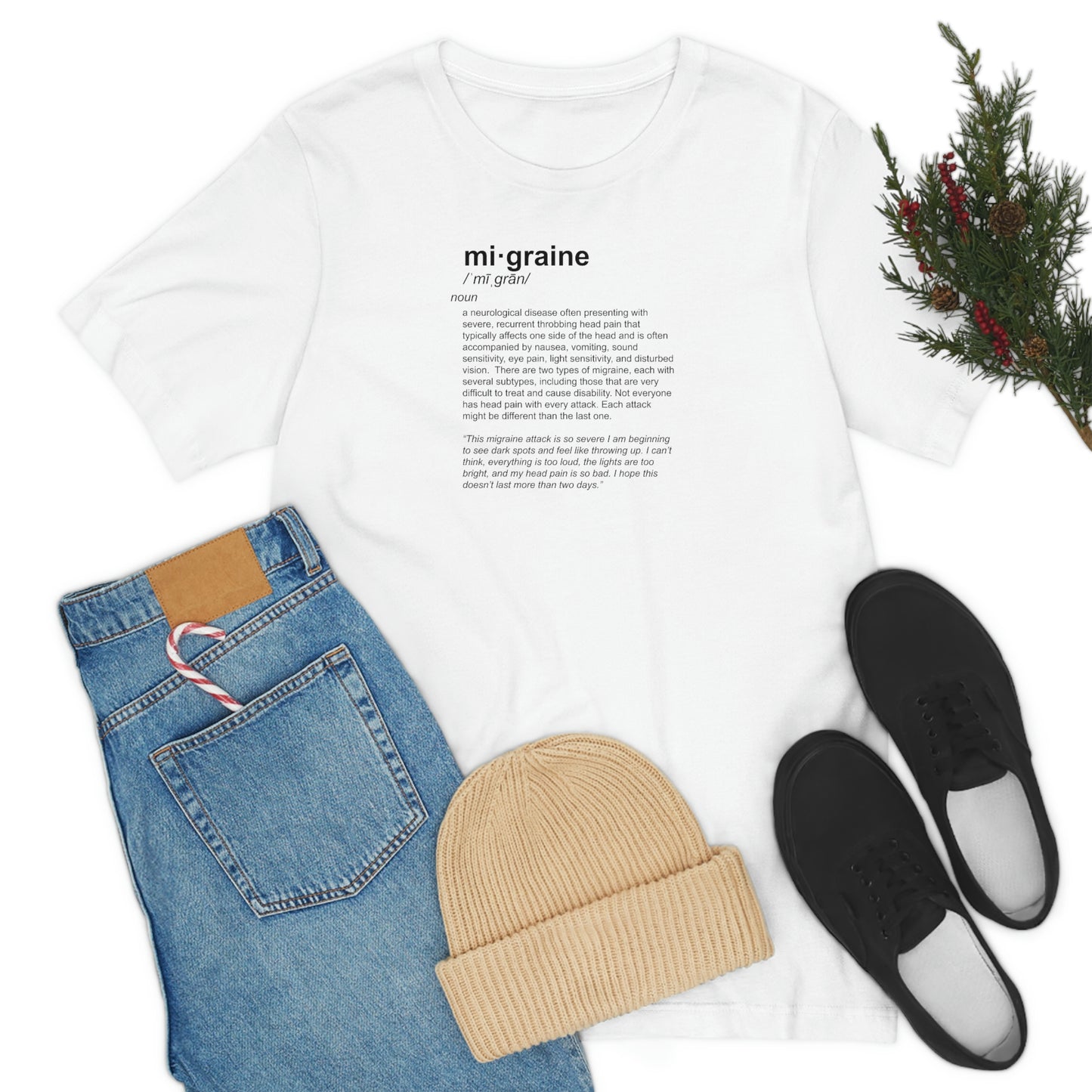 mi·graine Definition Tee