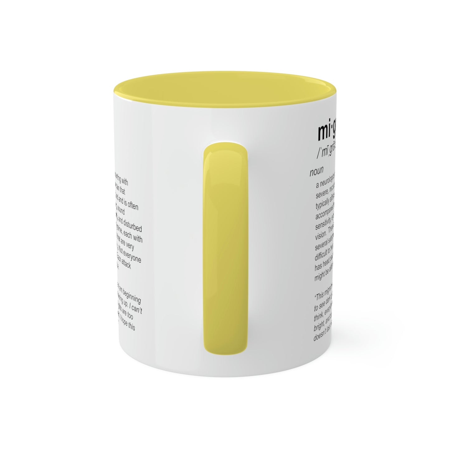 Migraine Definition Mug, 11oz