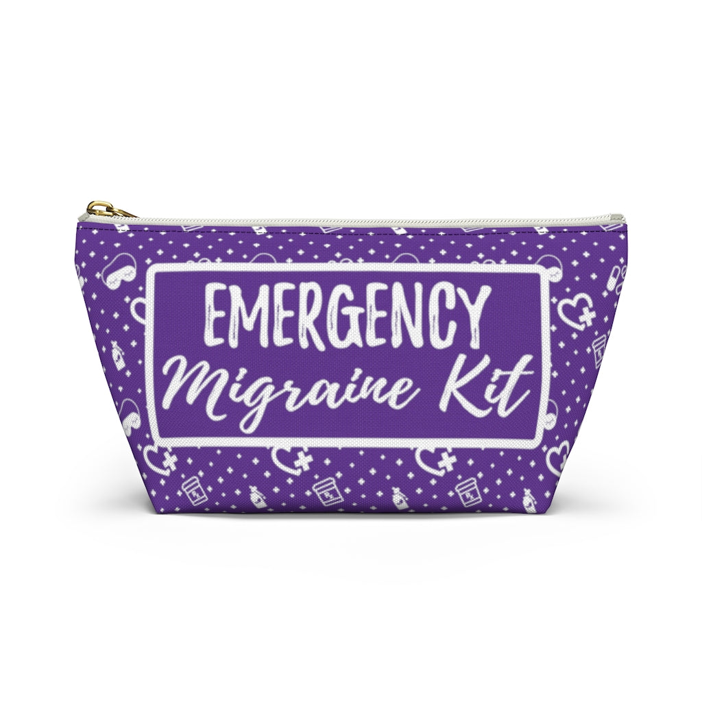 Emergency Migraine Kit Pouch (Grape) - Achy Smile Shop