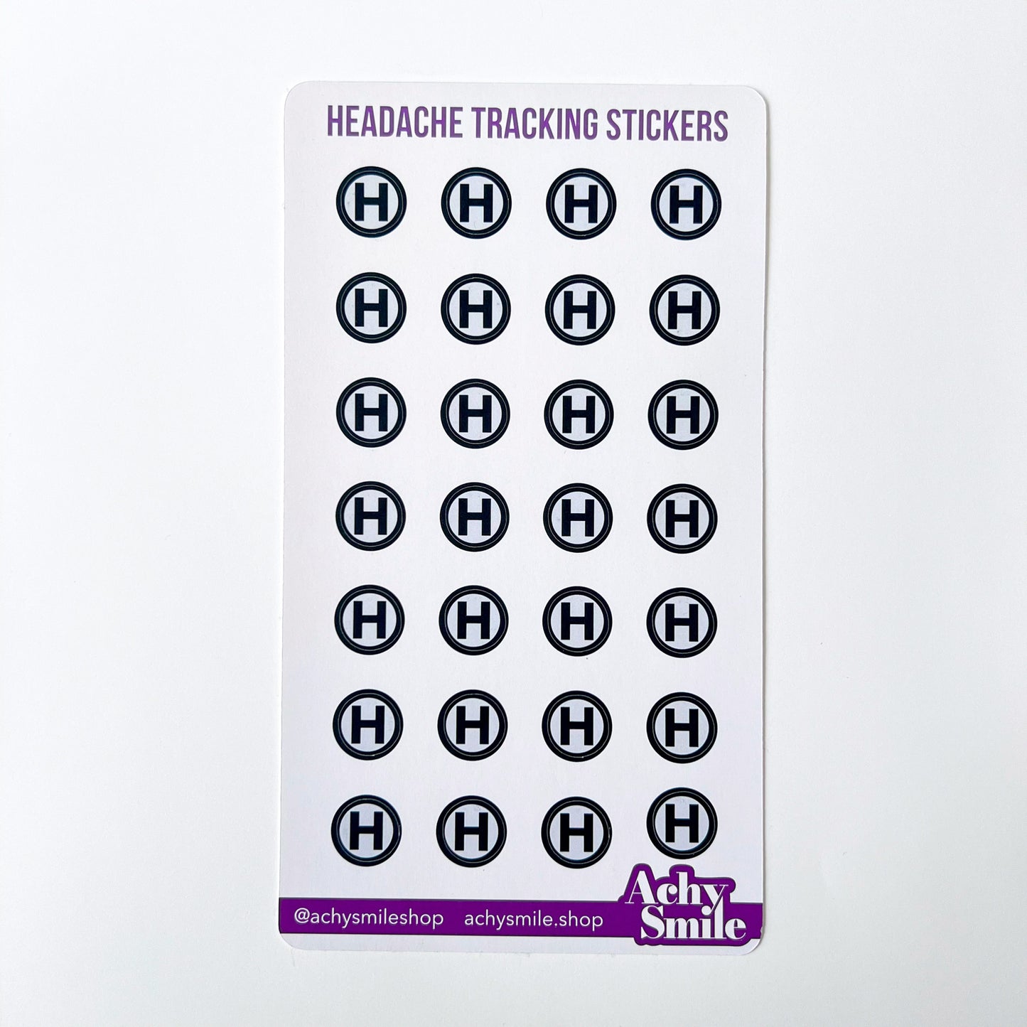 Symptom Tracking Planner Stickers