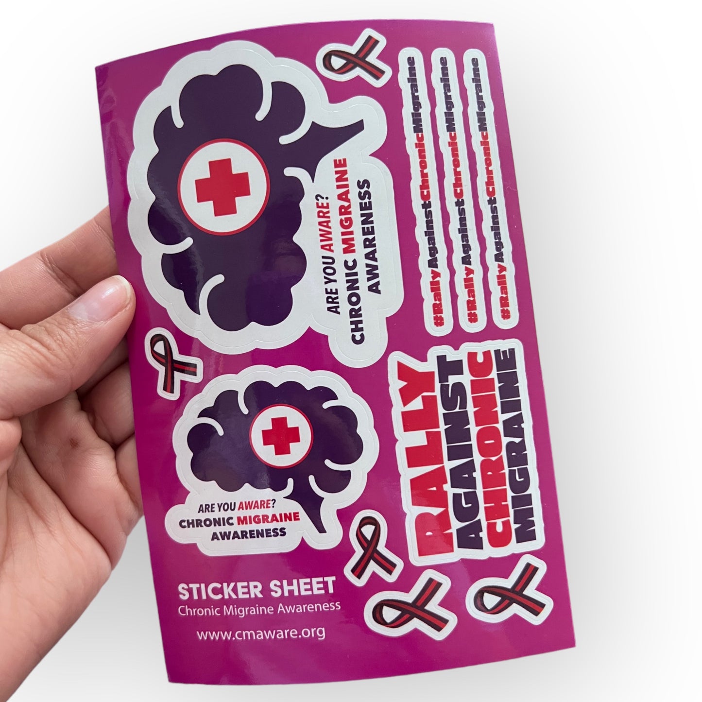 Chronic Migraine Awareness Sticker Sheet