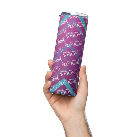Migraine Warrior Zig Zag 20 oz Stainless Steel Tumbler