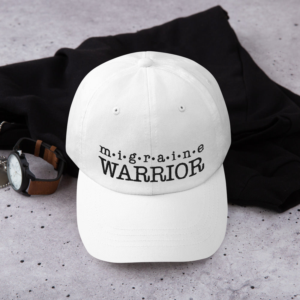 Migraine Warrior Hat - White - Achy Smile Shop