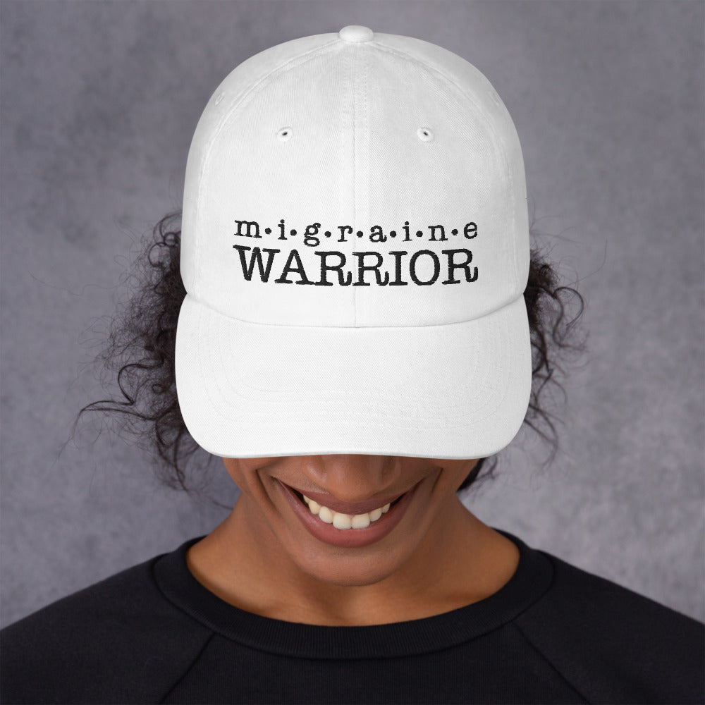 Migraine Warrior Hat - White - Achy Smile Shop