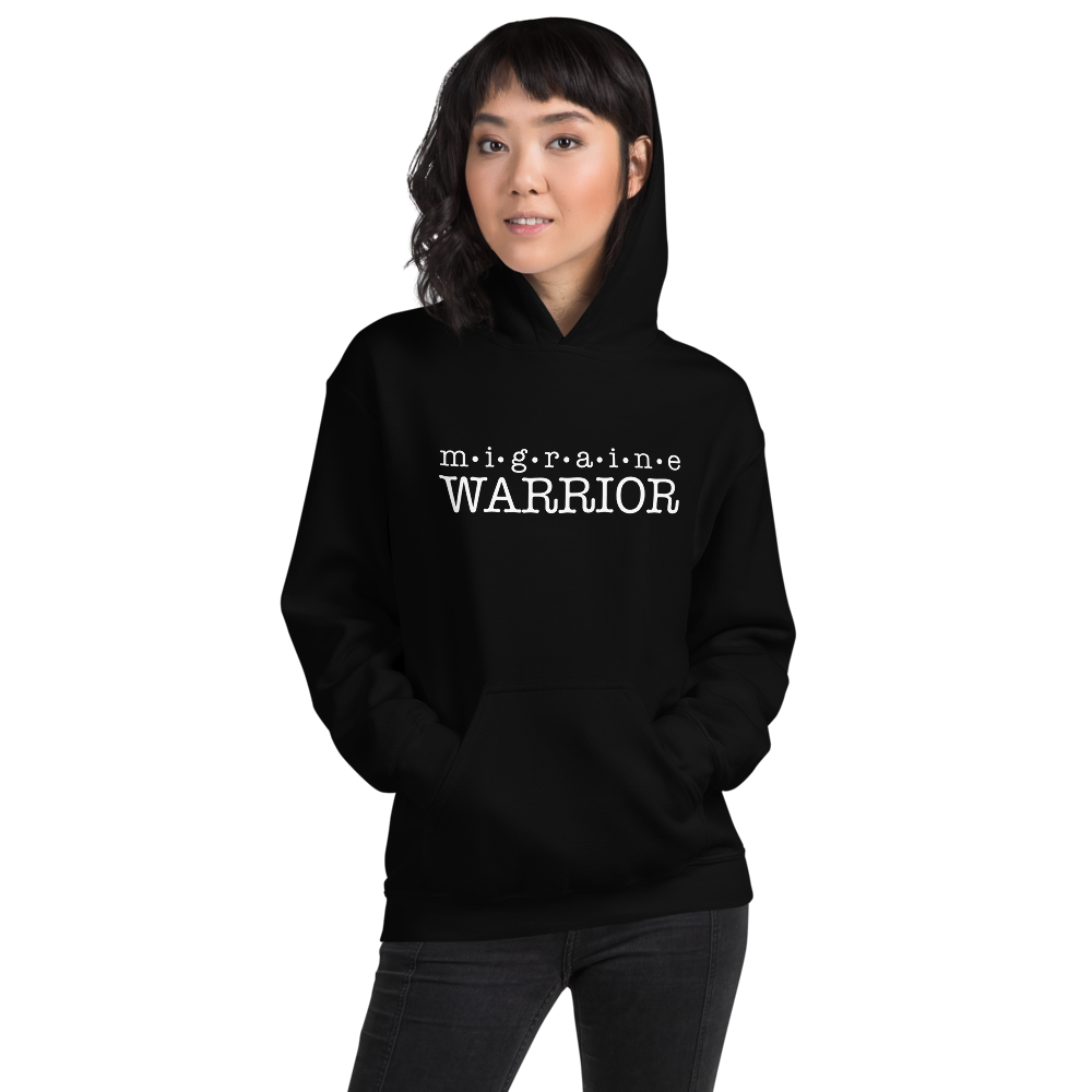 Migraine Warrior Unisex Hoodie Dark - Achy Smile Shop