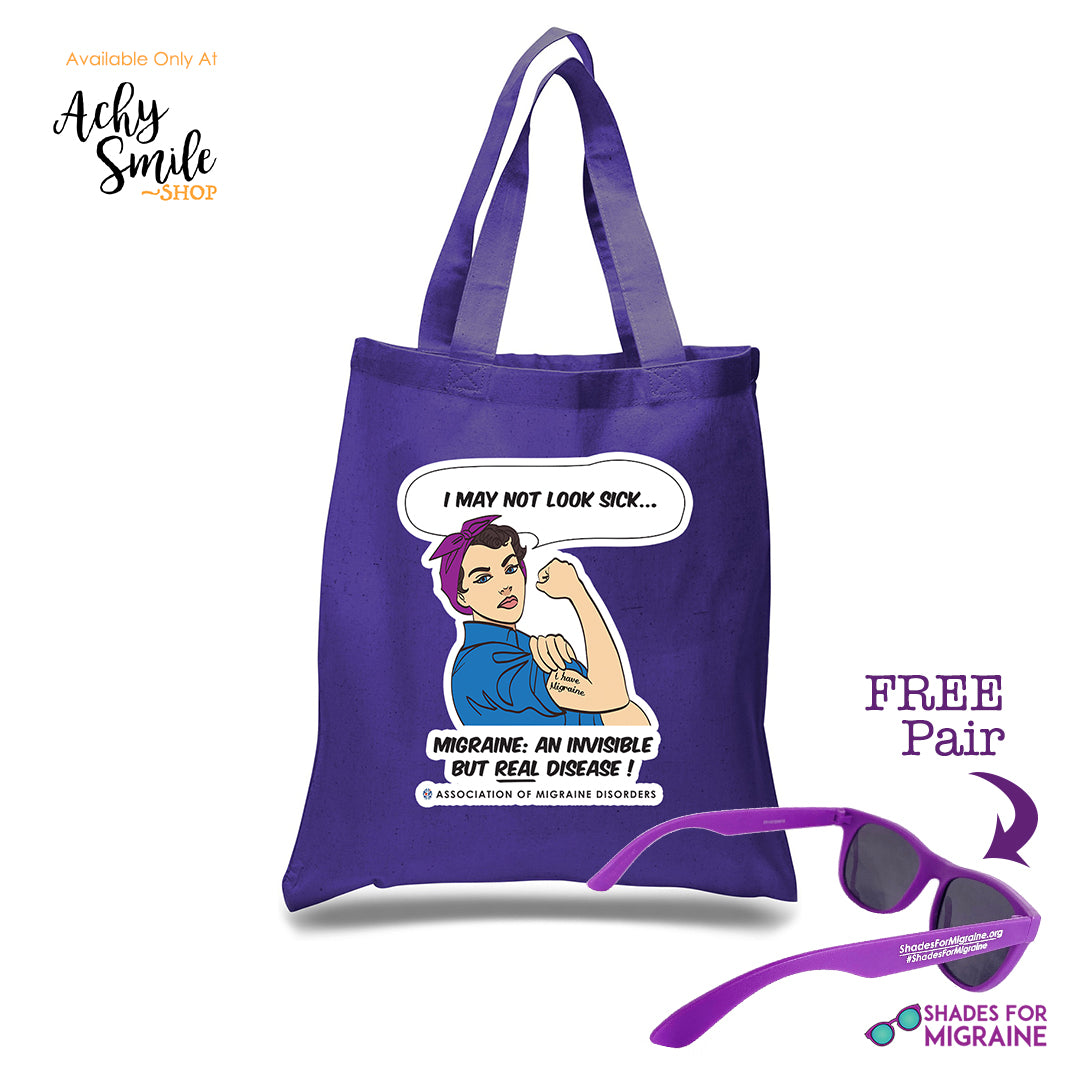 Rosie Tote with Free Sunglasses - Achy Smile Shop