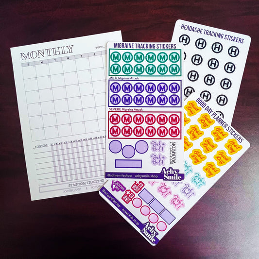 Symptom Tracking Planner Stickers