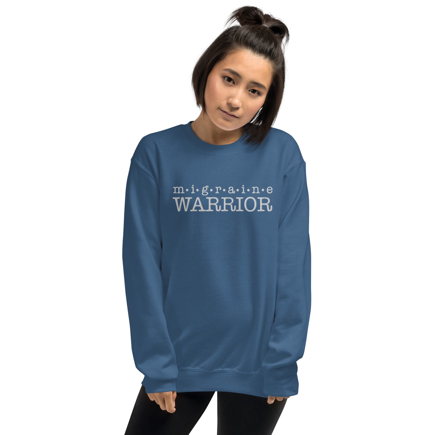 Migraine Warrior Embroidered Sweatshirt