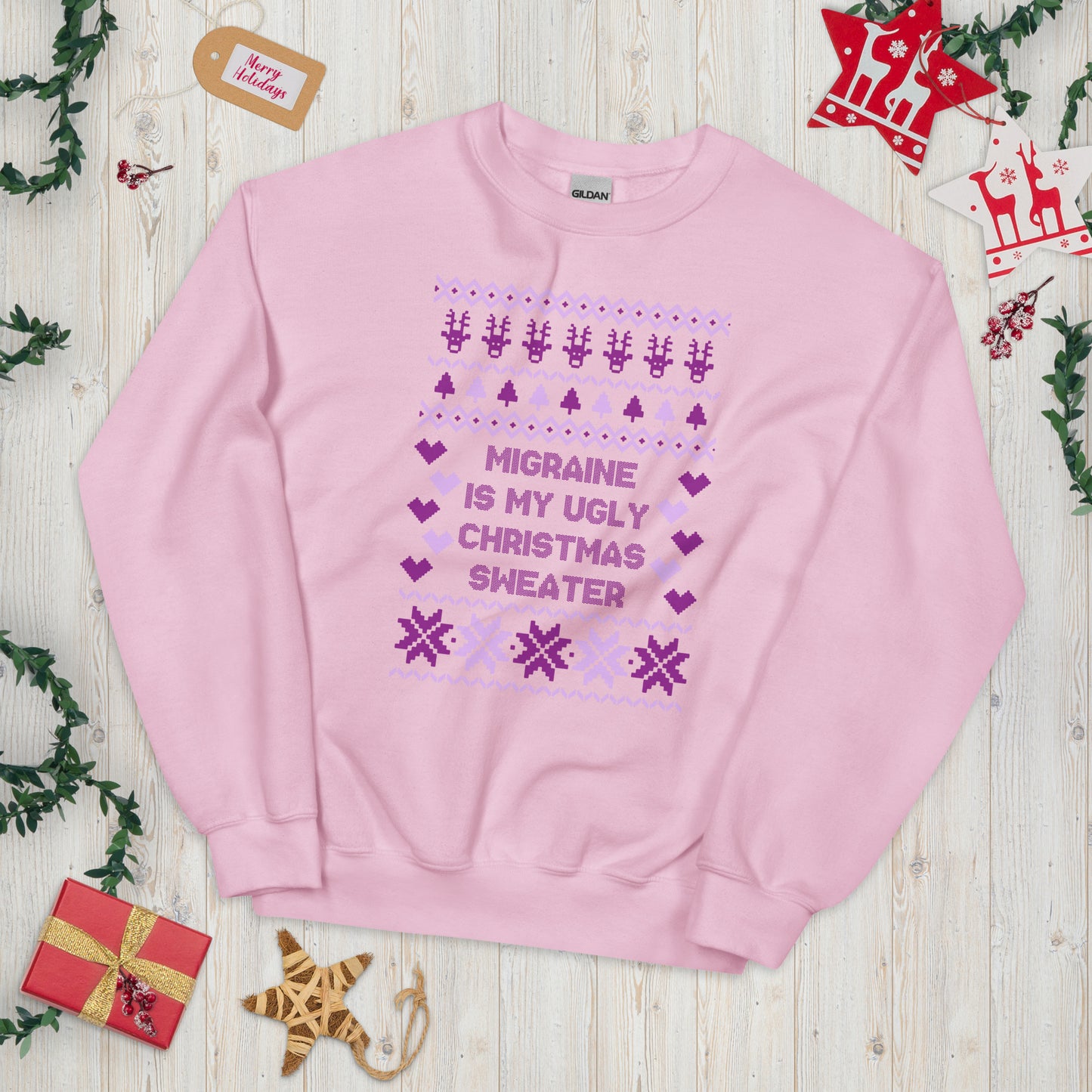 Migraine is My Ugly Christmas Sweater Sweatshirt