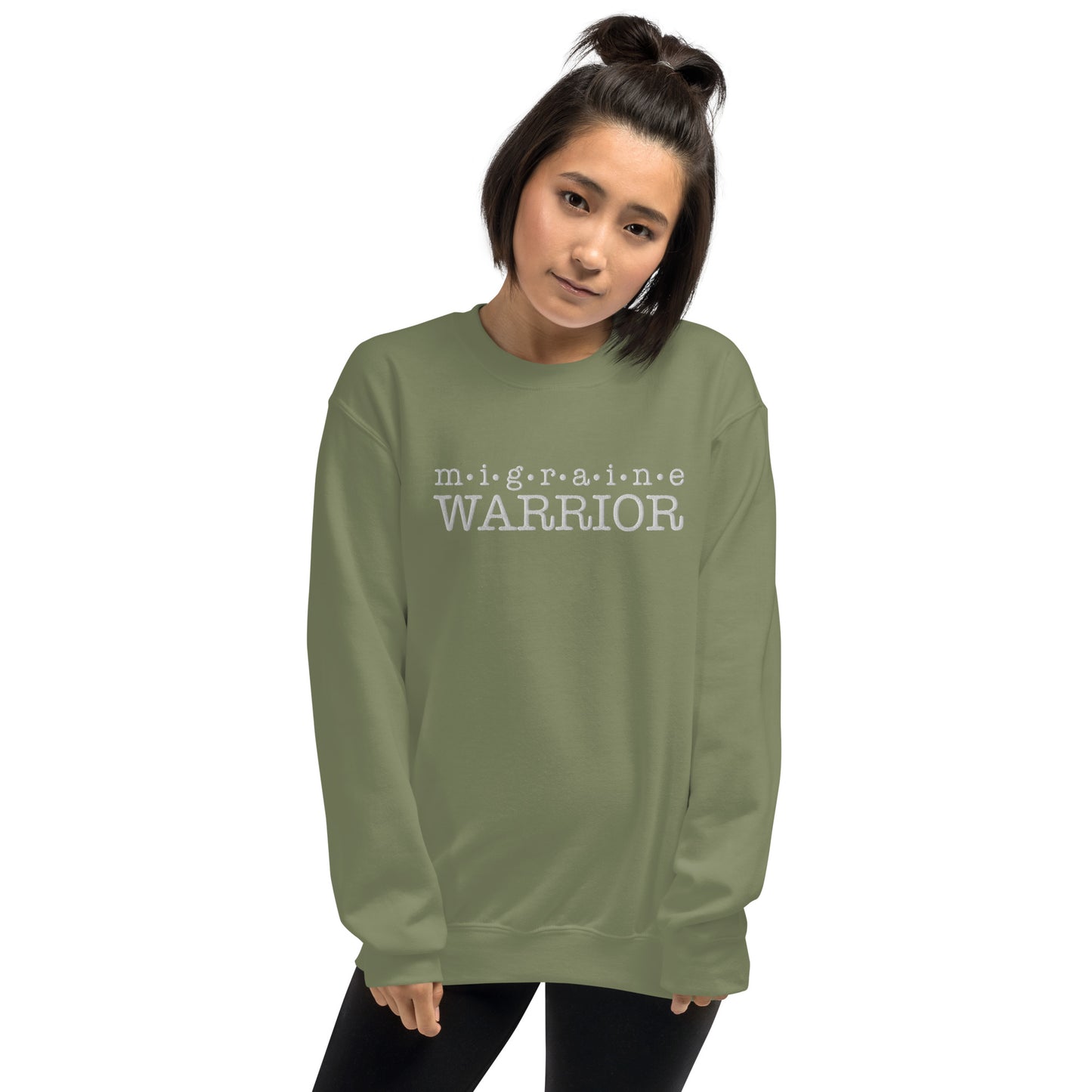 Migraine Warrior Embroidered Sweatshirt