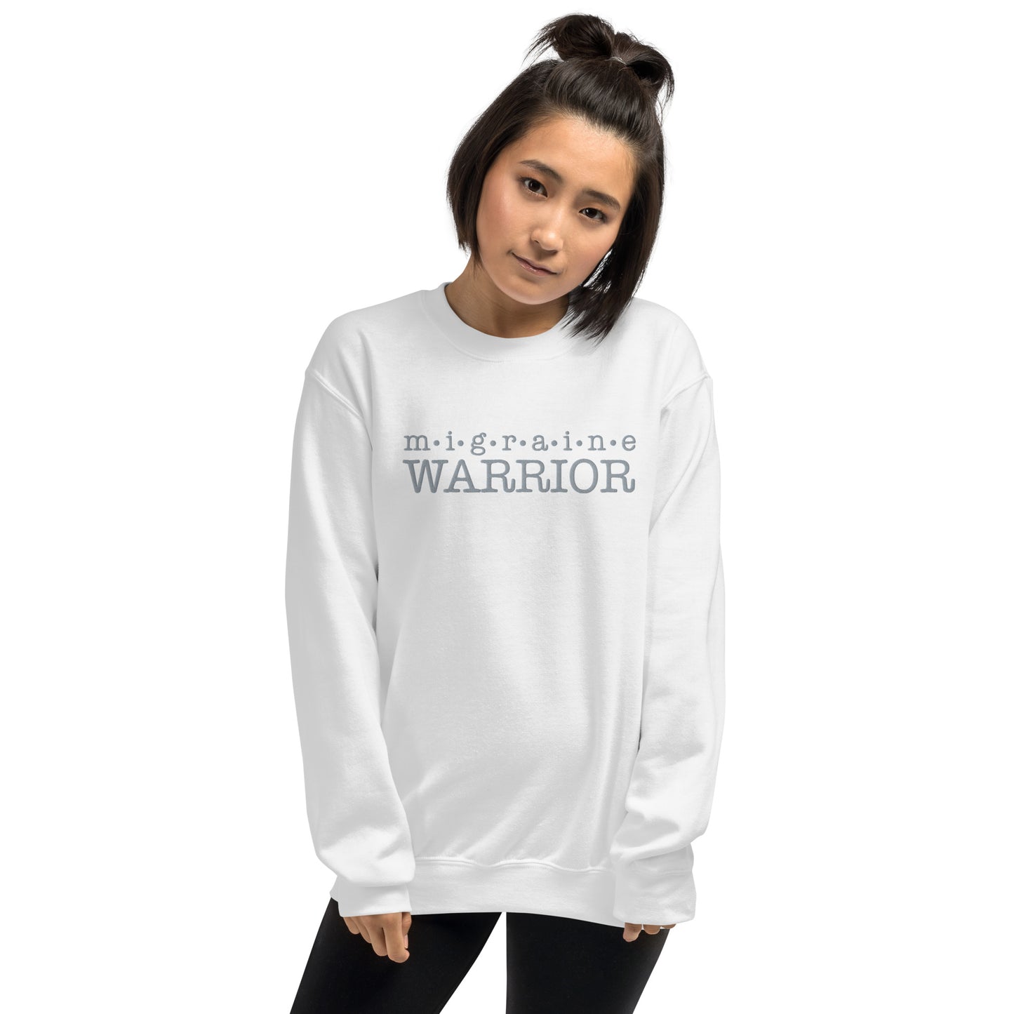 Migraine Warrior Embroidered Sweatshirt