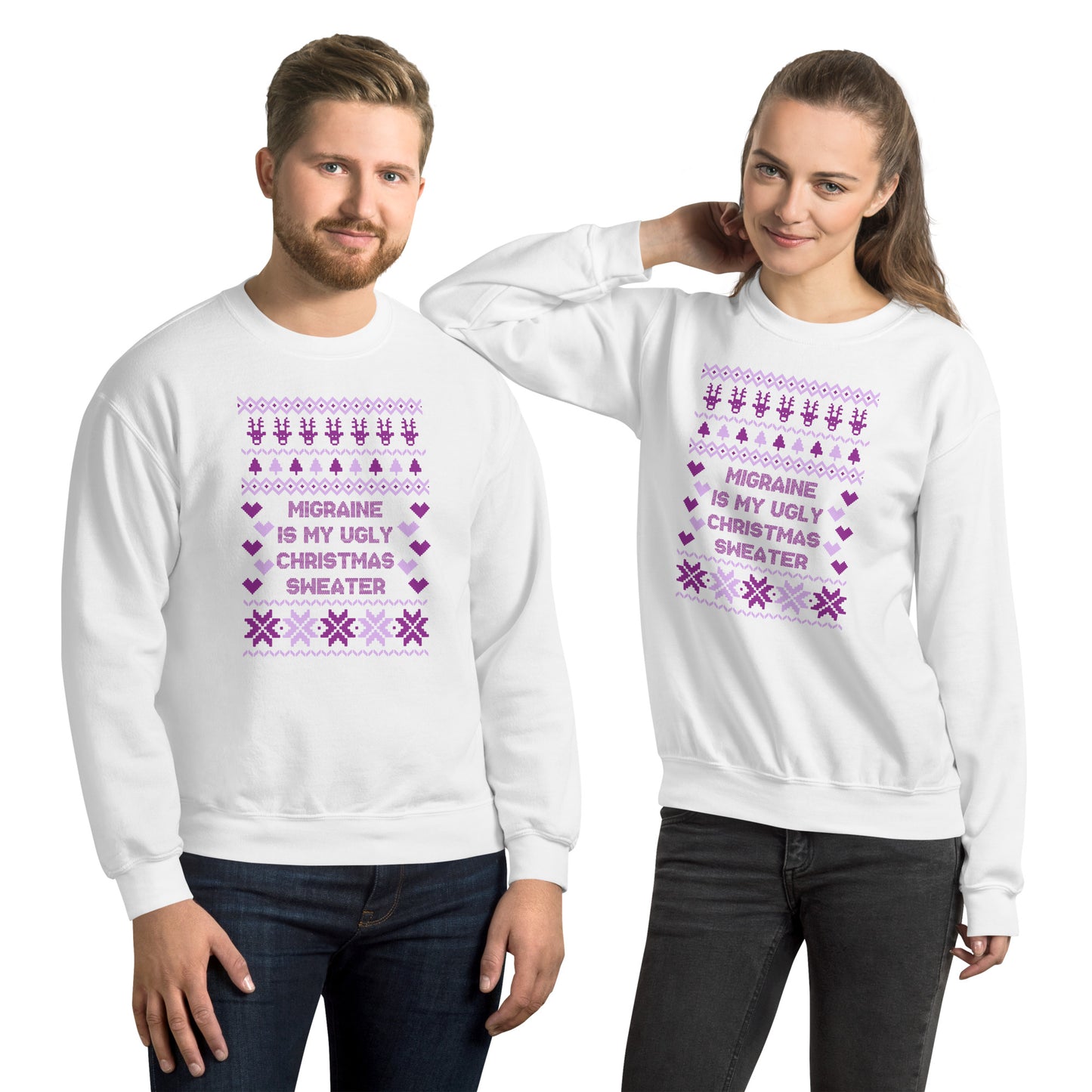 Migraine is My Ugly Christmas Sweater Sweatshirt