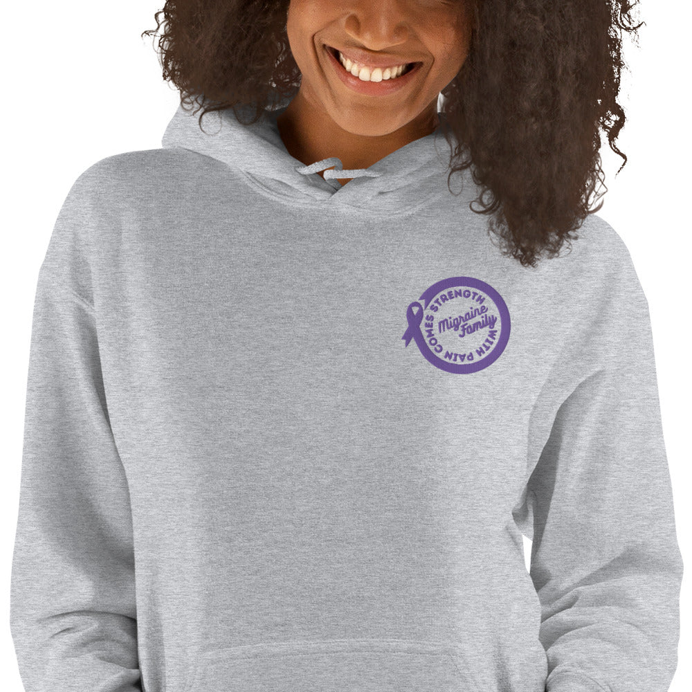 Migraine Family Unisex Embroidered Hoodie