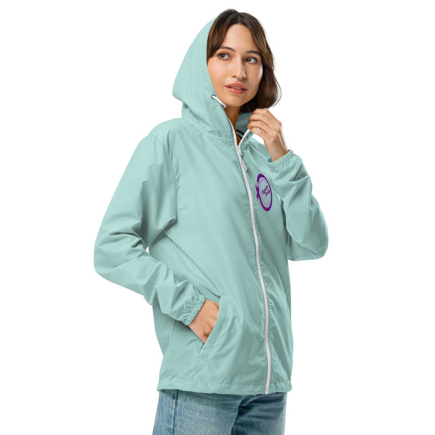 Migraine Family Lightweight Zip-Up Windbreaker Hoodie