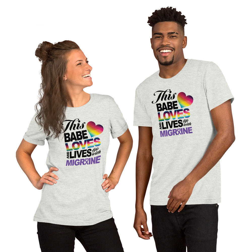 This Babe Loves & Lives Life Short-Sleeve Unisex T-Shirt - Achy Smile Shop