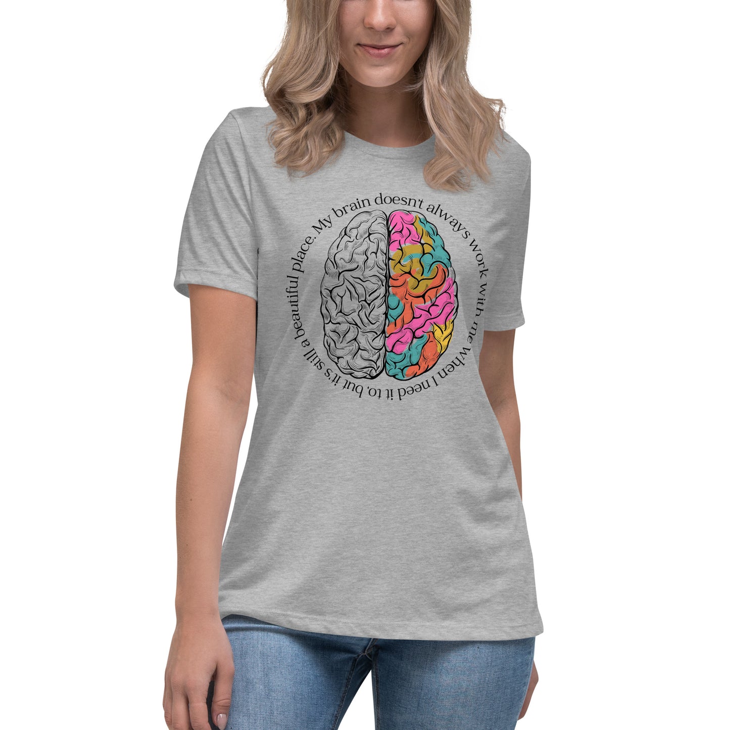 Brain Colors Women's Relaxed T-Shirt