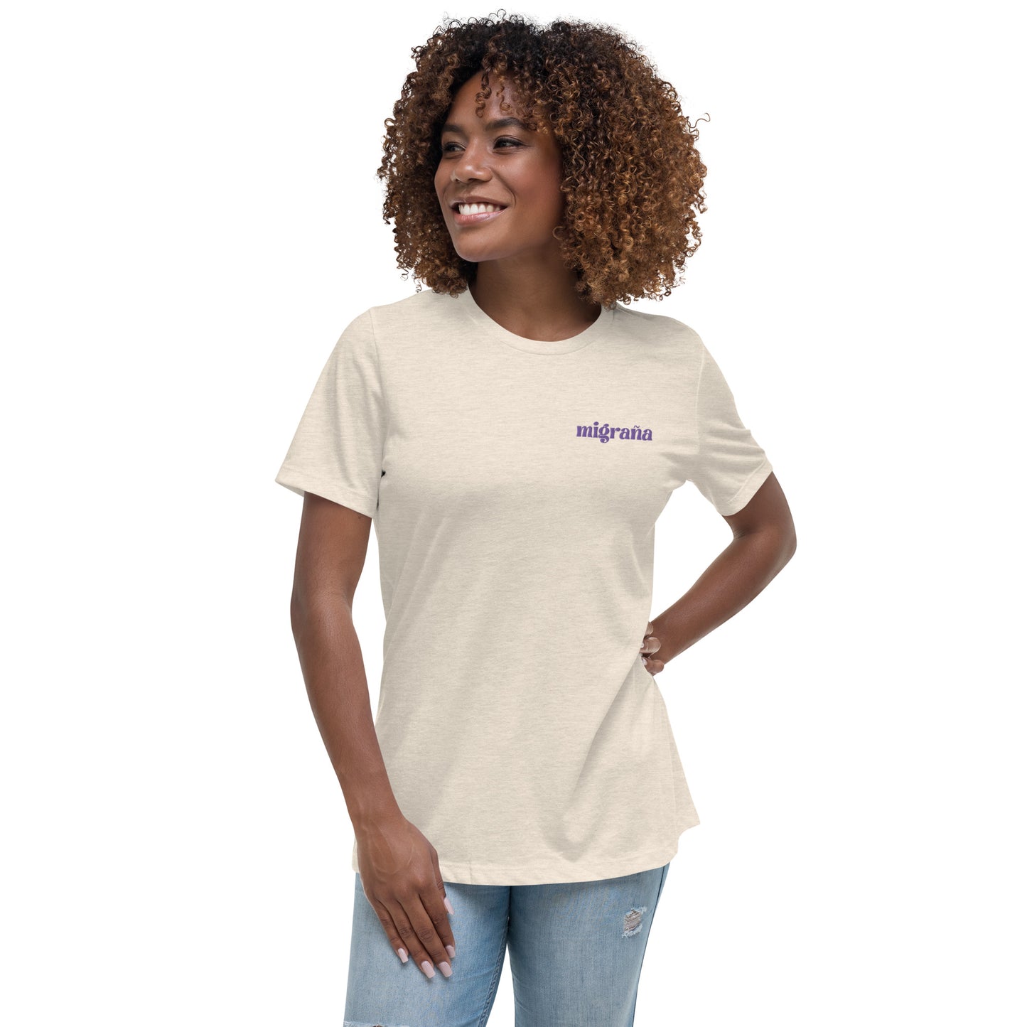 Migraña Embroidered Women's T-Shirt