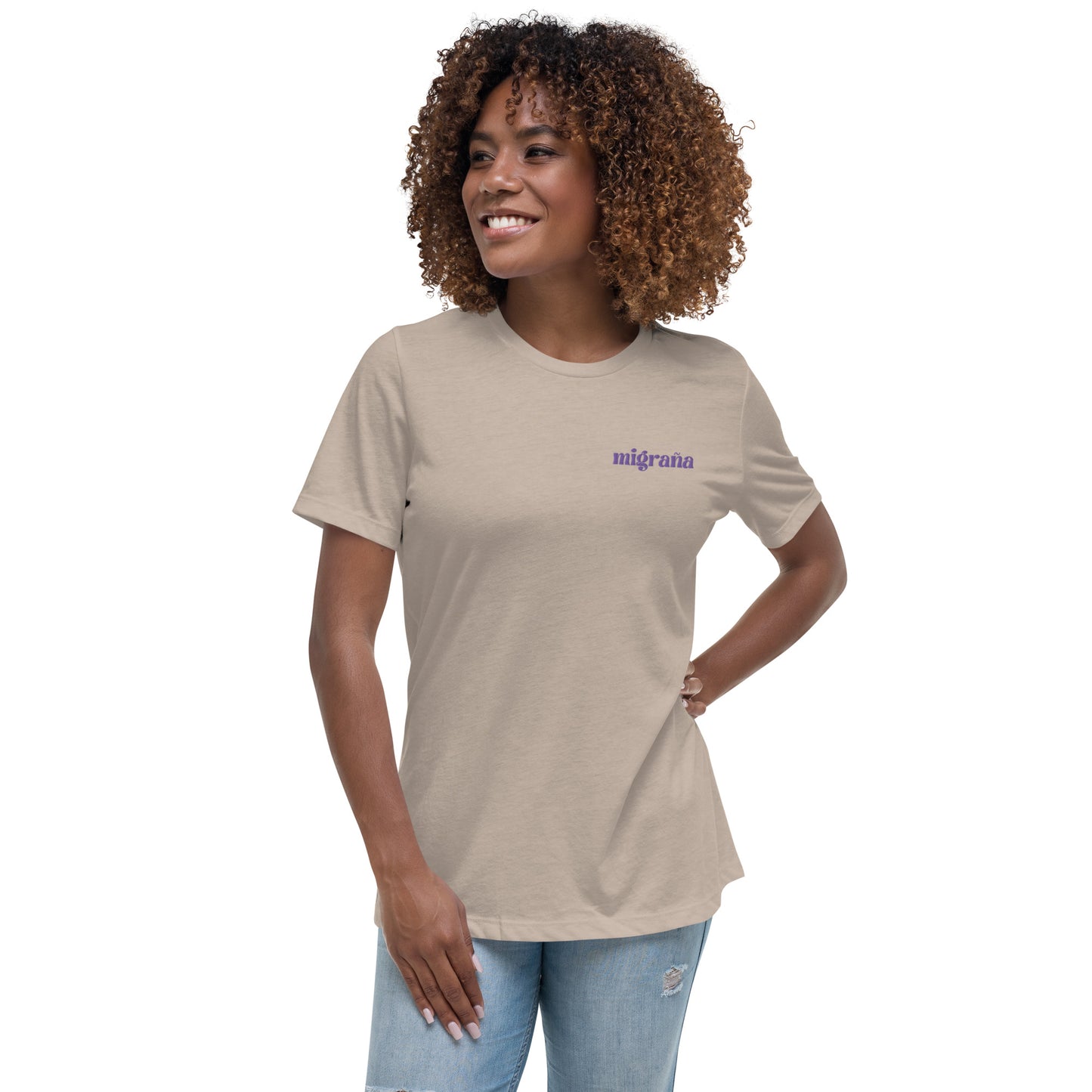 Migraña Embroidered Women's T-Shirt