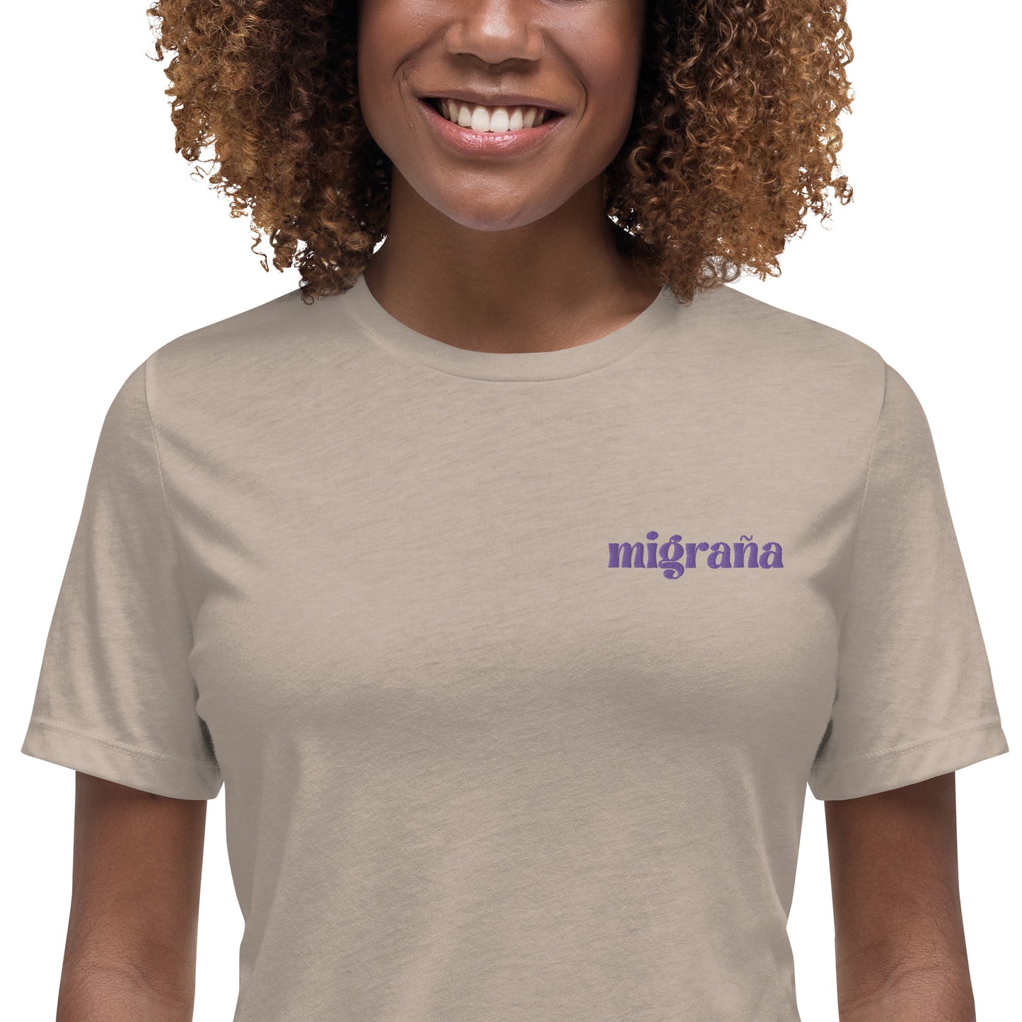 Migraña Embroidered Women's T-Shirt