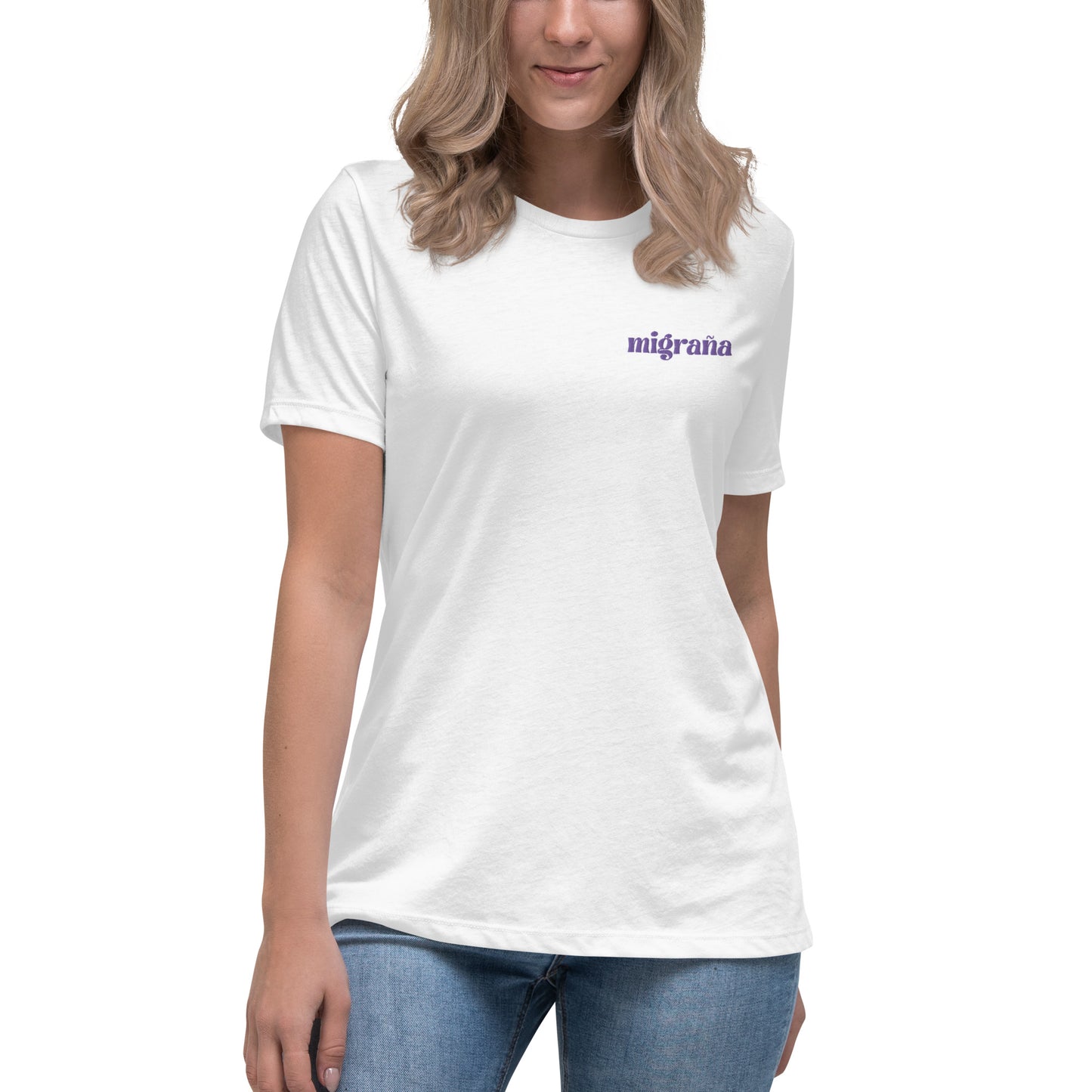 Migraña Embroidered Women's T-Shirt