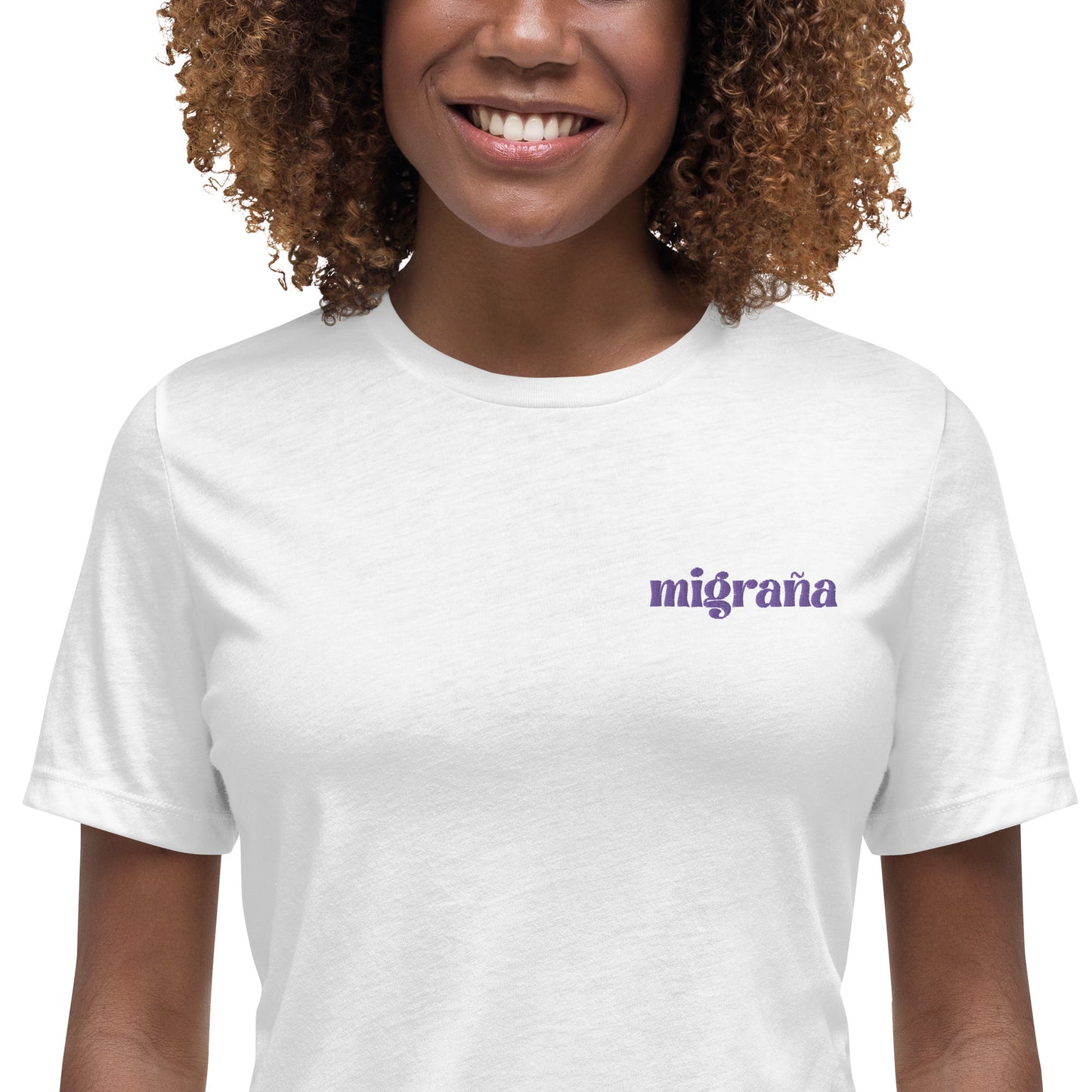 Migraña Embroidered Women's T-Shirt