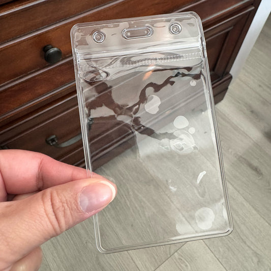 Clear Vertical Card Holder