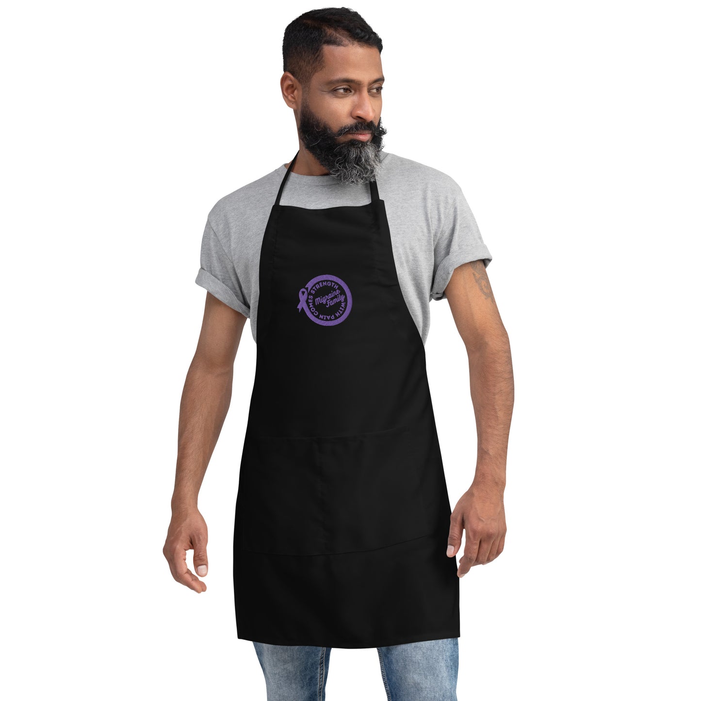 Migraine Family Embroidered Apron
