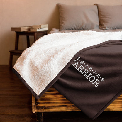 Migraine Warrior Premium Sherpa Blanket