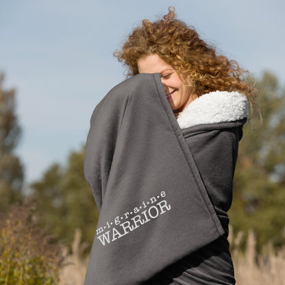 Migraine Warrior Premium Sherpa Blanket