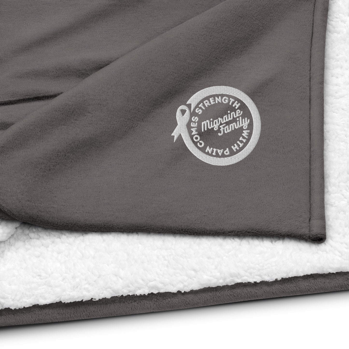 Migraine Family Premium Sherpa Blanket