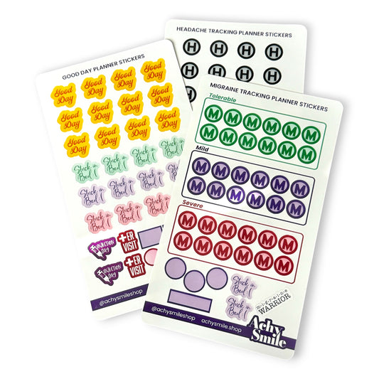 Symptom Tracking Planner Stickers