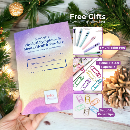 Physical Symptoms and Mental Health Daily and Monthly Tracker and Guided Journal: Track for 90 days and see the patterns in your physical and mental health