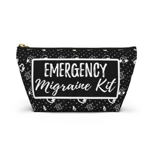 Emergency Migraine Kit Pouch (Black) - Achy Smile Shop