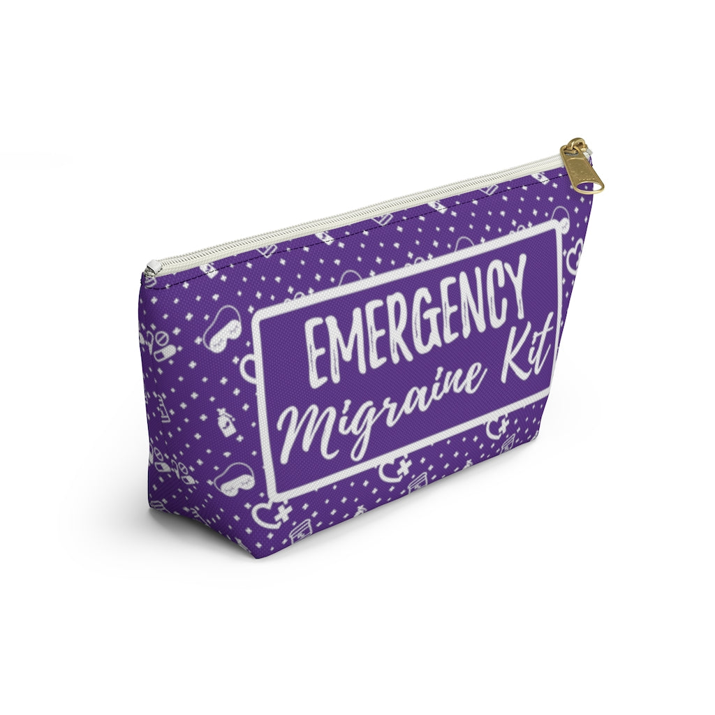 Emergency Migraine Kit Pouch (Grape) - Achy Smile Shop