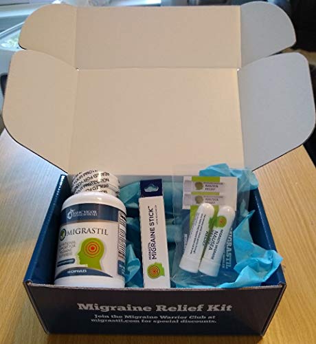 Basic Vigor Migrastil Migraine Kit, with Migraine Stick®, Capsules & Nausea Inhaler