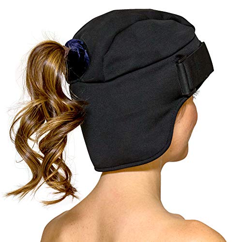 Icekap Migraine Cap - Patented Headache Relief Migraine Hat with 5 Gel Ice Pack - Ice Hat Lasts Up to 3 Hours! Icecap for Migraines, Chemo, Sinus Relief, Head Tension, Menopause and More