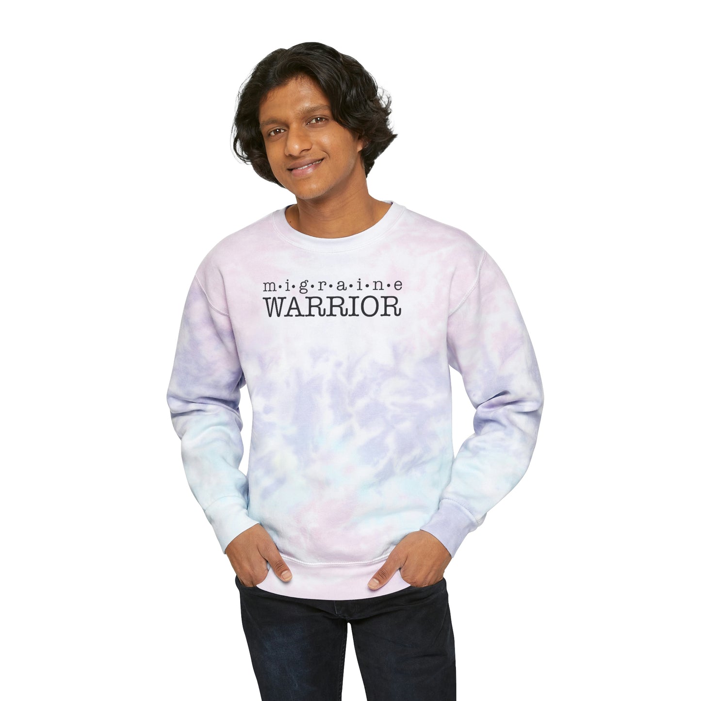 Migraine Warrior Unisex Tie-Dye Sweatshirt
